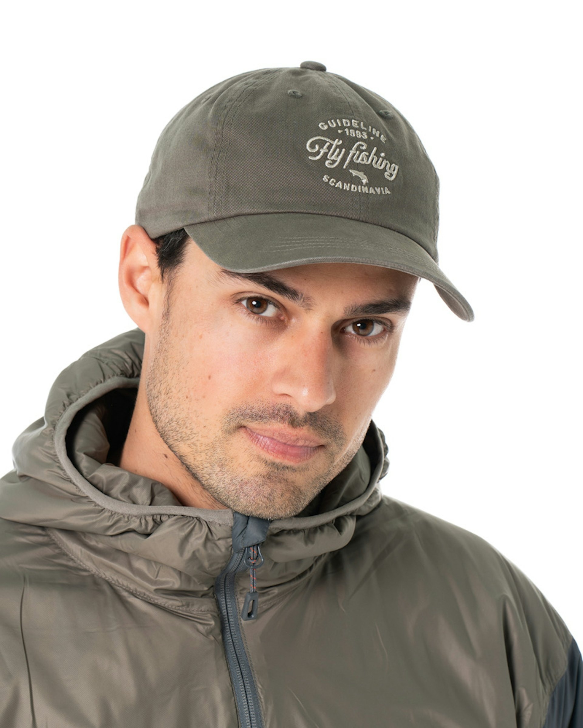 Fly Fishing Dad Cap - Forest Grey (slide 1 of 3)