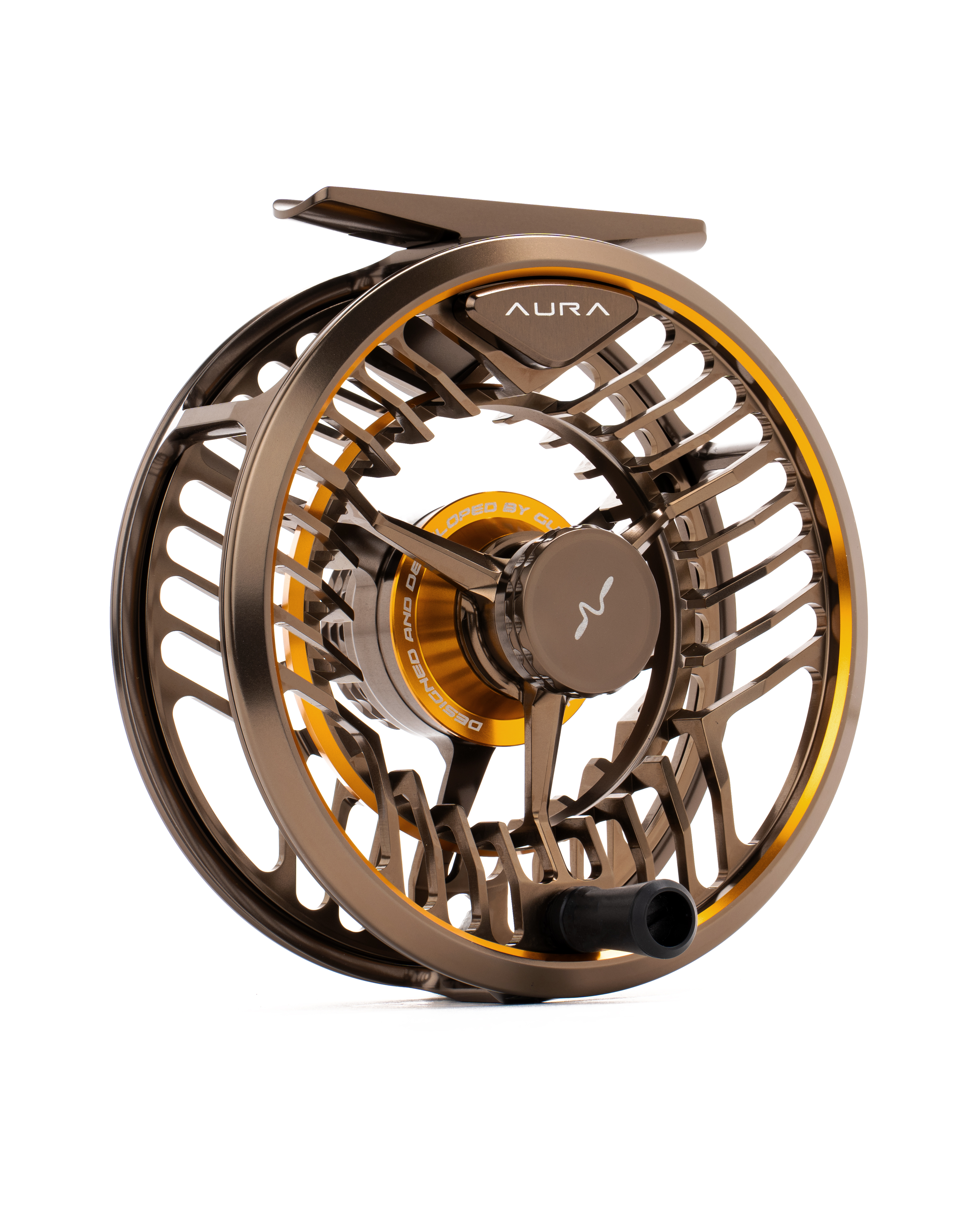 Guideline AURA Fly Reel in Bronze color - light, strong with a fully sealed  carbon-fibre drag system delivers smooth, consistent resistance in both  fresh and salt water.