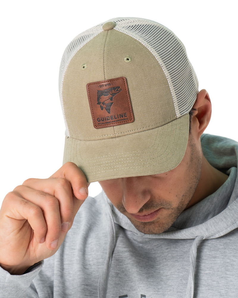 Salmon Trucker Cap - Khaki/Ivory