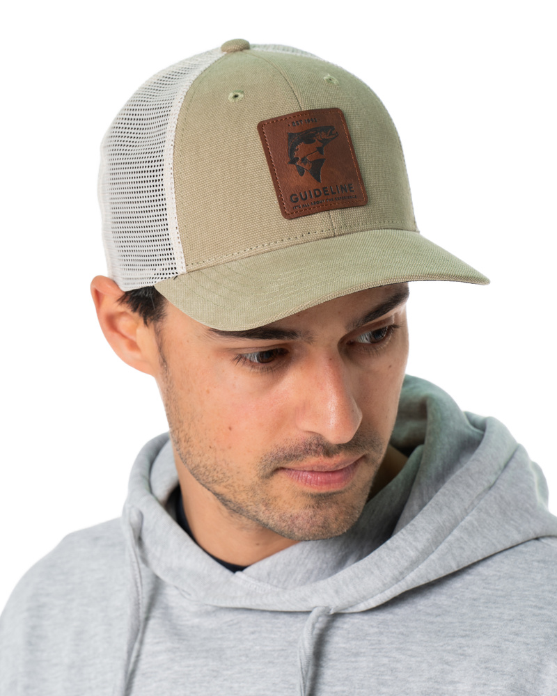 Salmon Trucker Cap - Khaki/Ivory