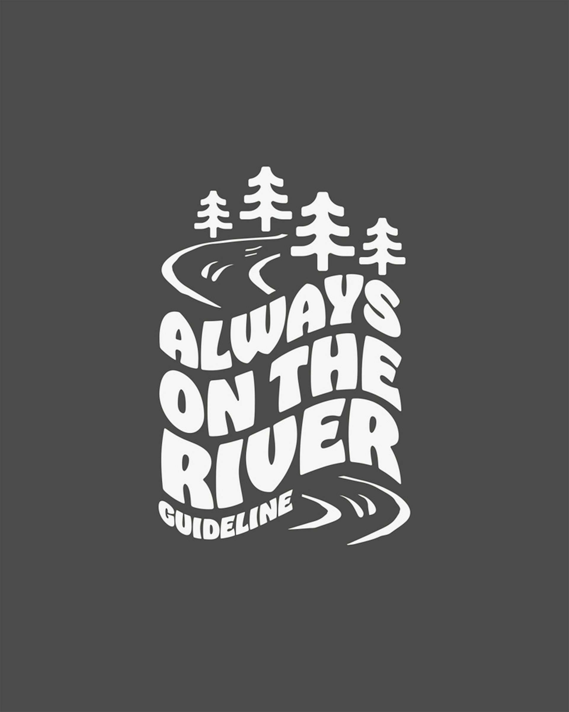 Sticker Always on the river - White (bilde 1 av 1)