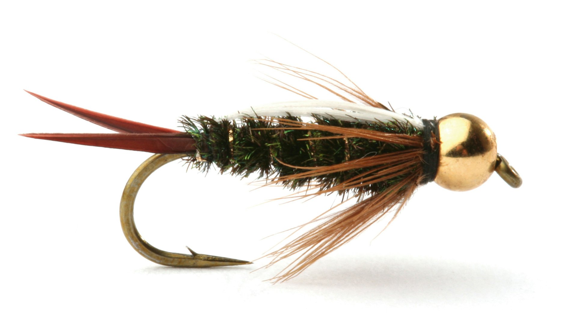 Bead Head Prince Nymph Fly - Hook Size 12 - Trout Fly Fishing