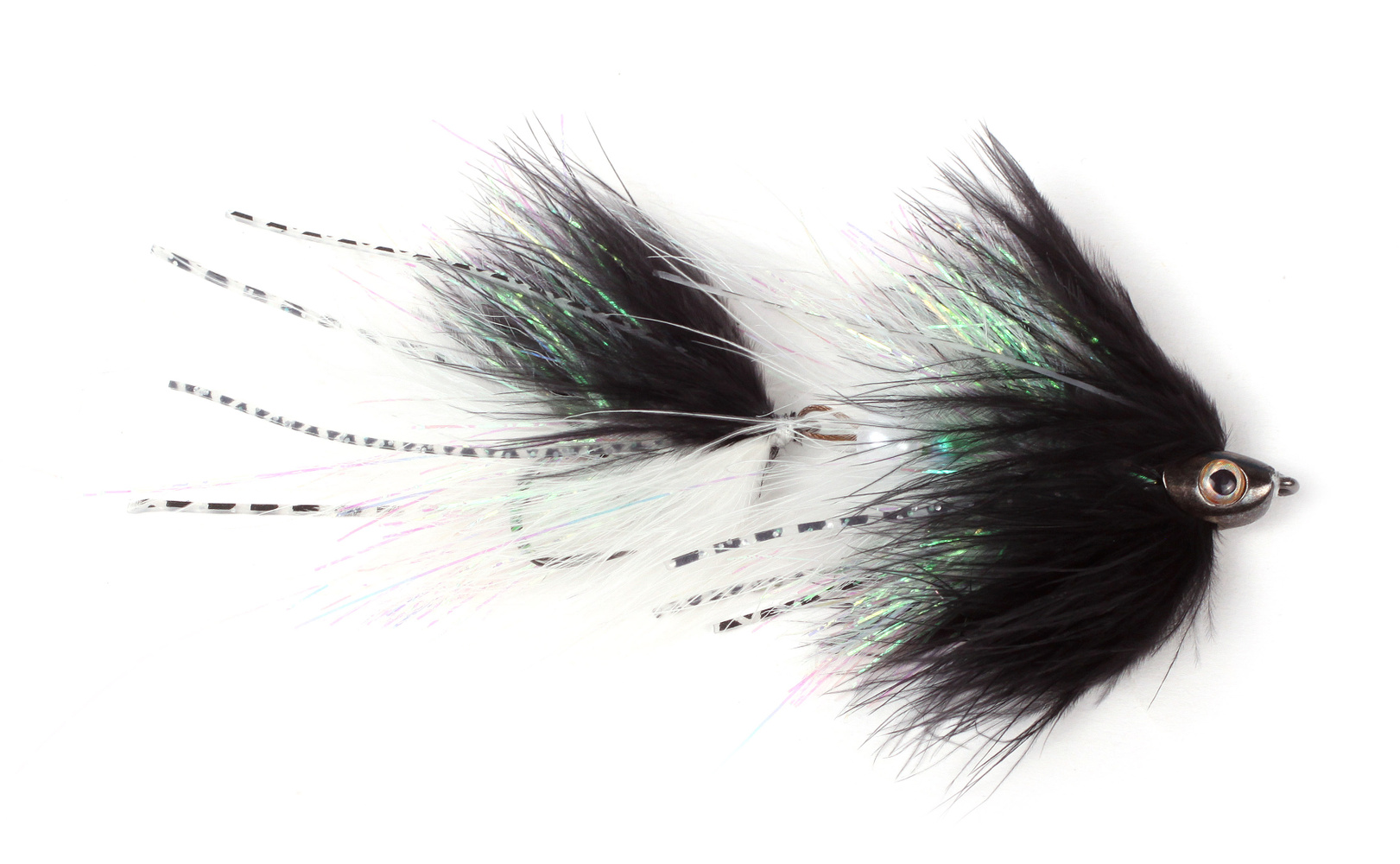 Scull Bunker Marabou - Black/White